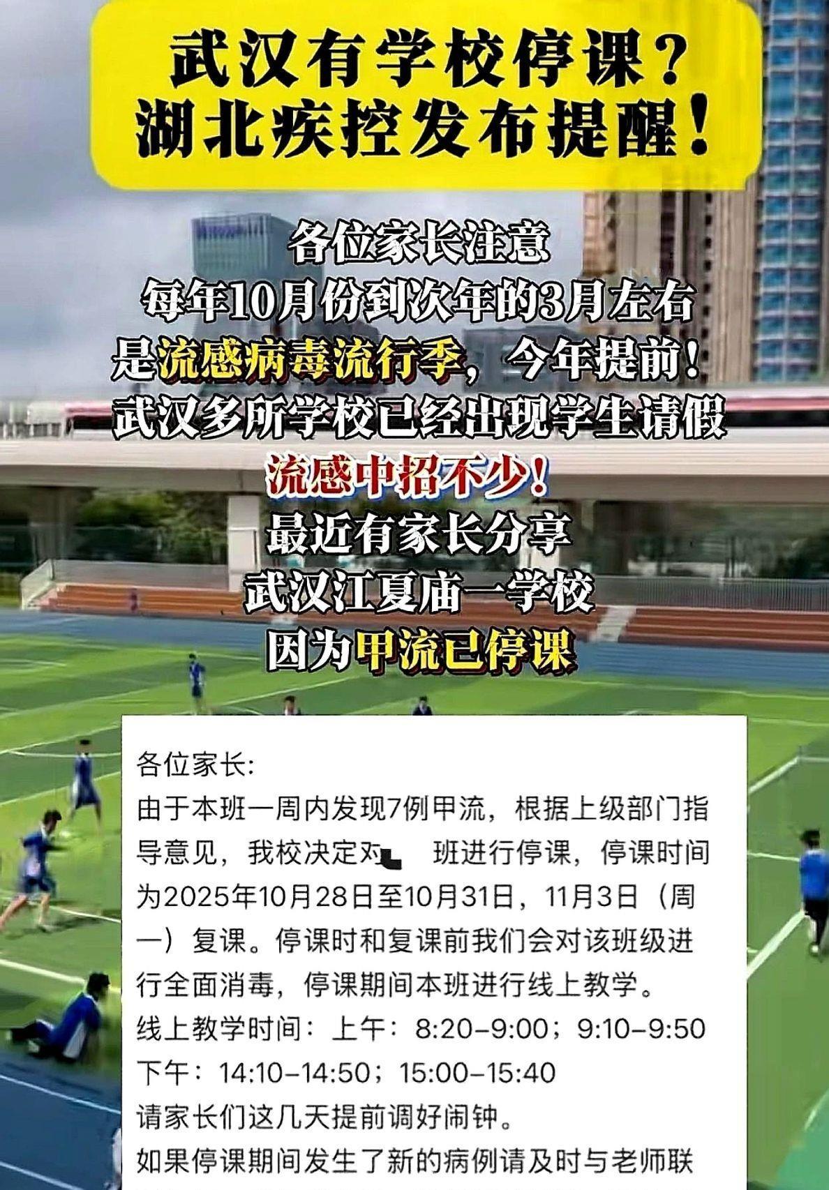 停课了。真的停课了。汉阳、江夏那边，有学校整个班都拉回家上网课了。一刷家长群，心