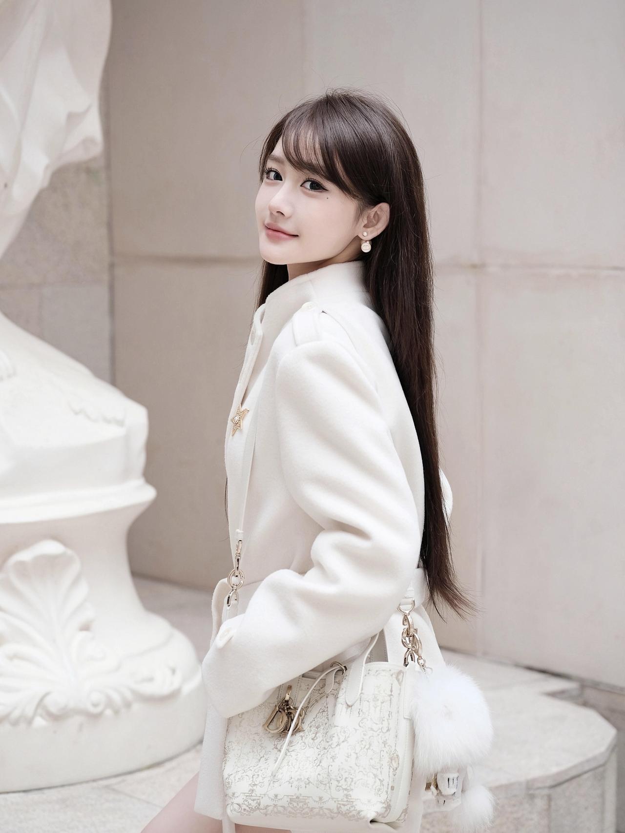 White穿搭来啦⛲️感觉跟冬天最搭的一定是白色🤍毛呢外套配小靴子，贵气感一