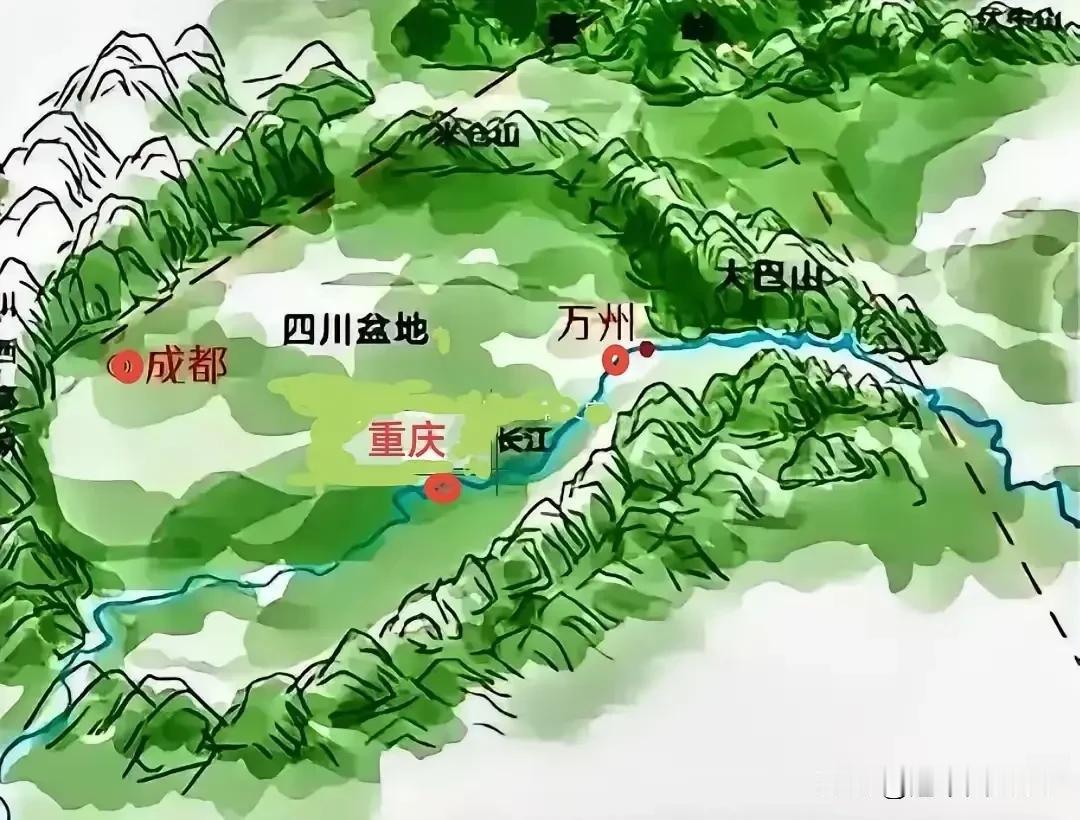 四川盆地是个聚宝盆，肥水不流外人田，这个盆地产生了两座新一线城市-成都和重庆。重