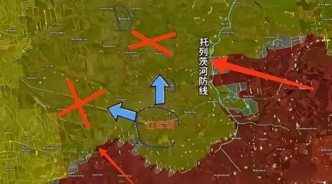 红军城“钳形攻势”收紧，乌军东部主帅陷困境。俄军这两条腿儿跑得是真快，这包围