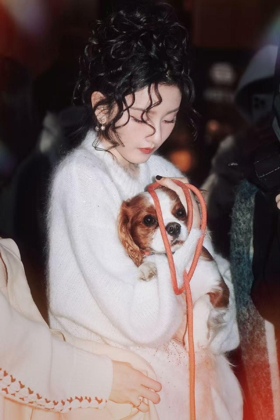 宋祖儿卷毛洋娃娃宋祖儿狗狗毛衣美而萌之啊这个🦢​​​