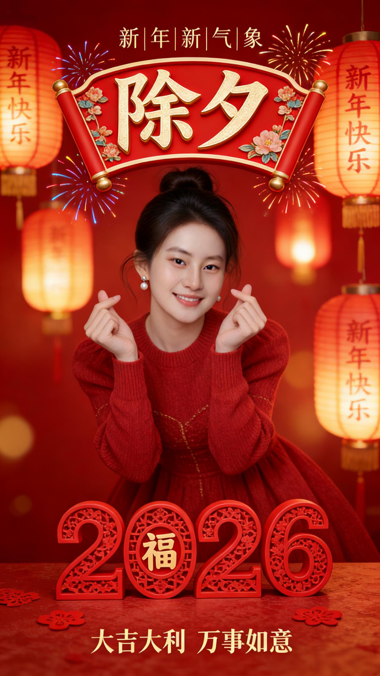 新春除夕，福至心灵。