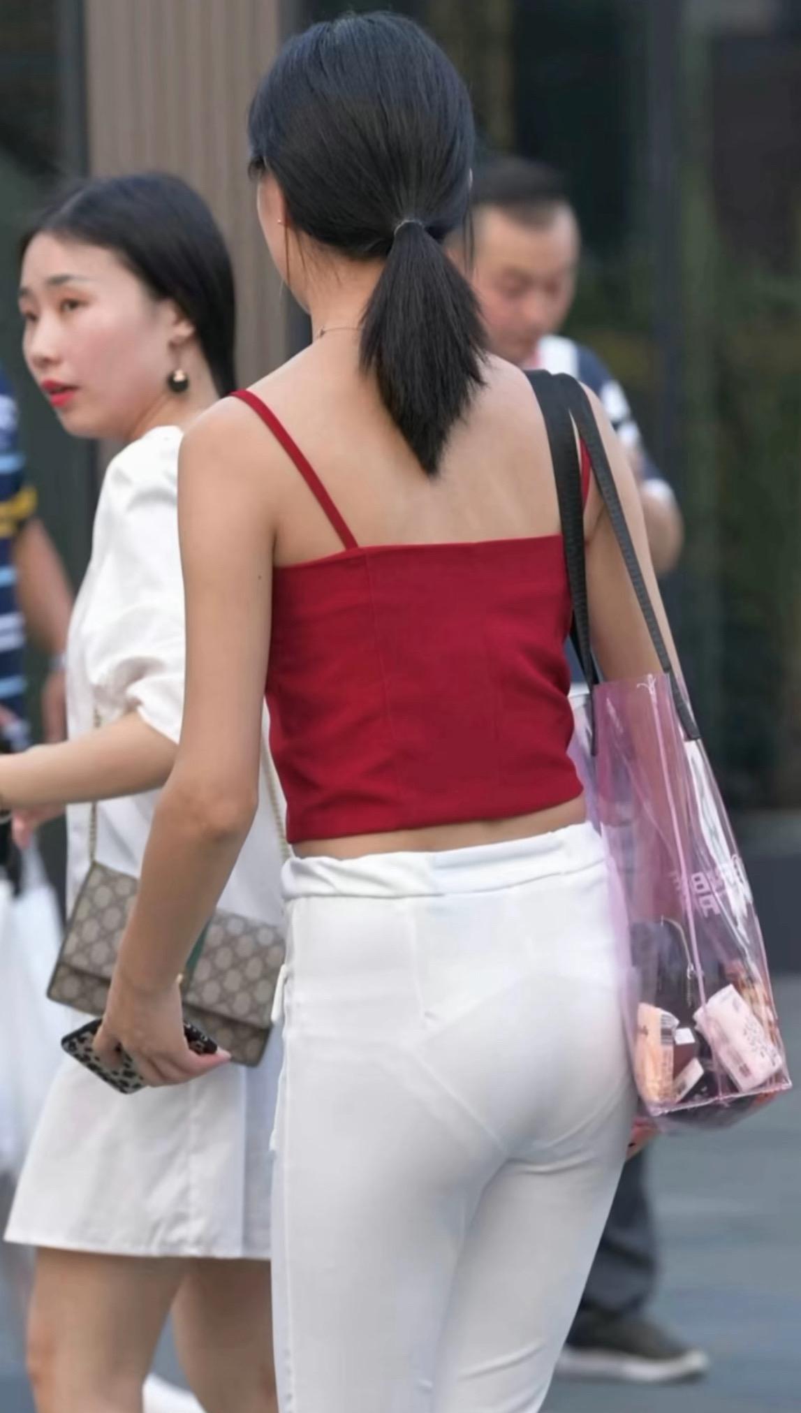 美背杀 美女 街拍