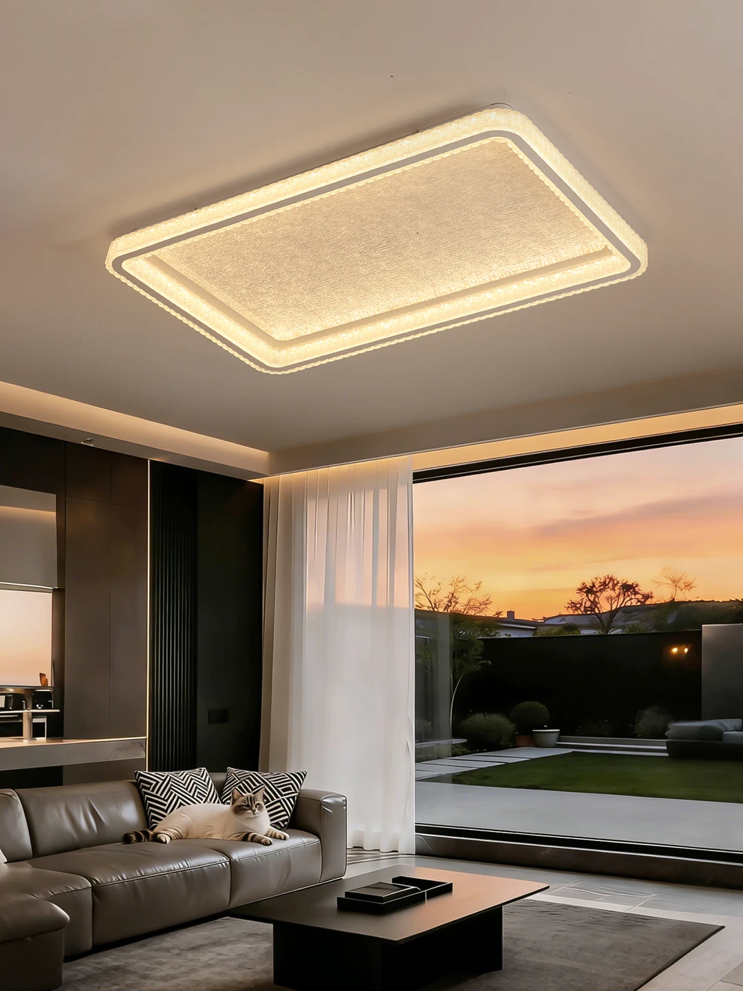 2026新款高级感客厅主灯开灯那一刻绝美~