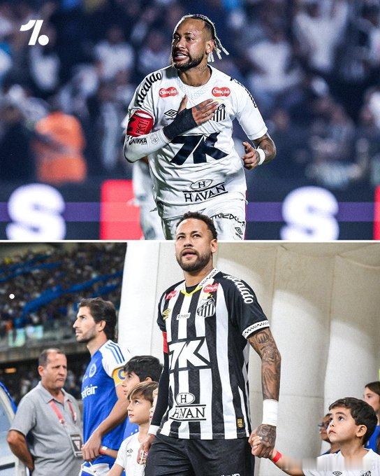 【回来了！】内马尔为桑托斯连续出战近6场联赛👏🇧🇷这是他3年来首次做到连