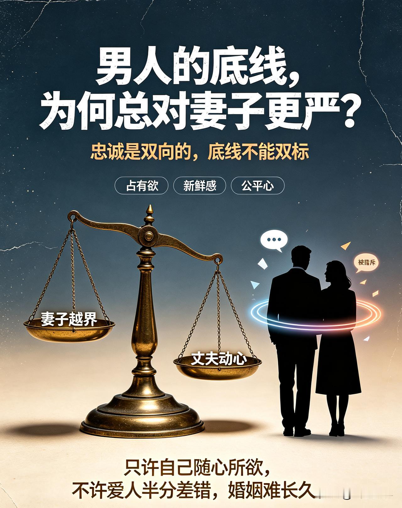 为什么男人绝不允许妻子出轨，自己却总动歪心思不知道大家有没有发现一个特别现