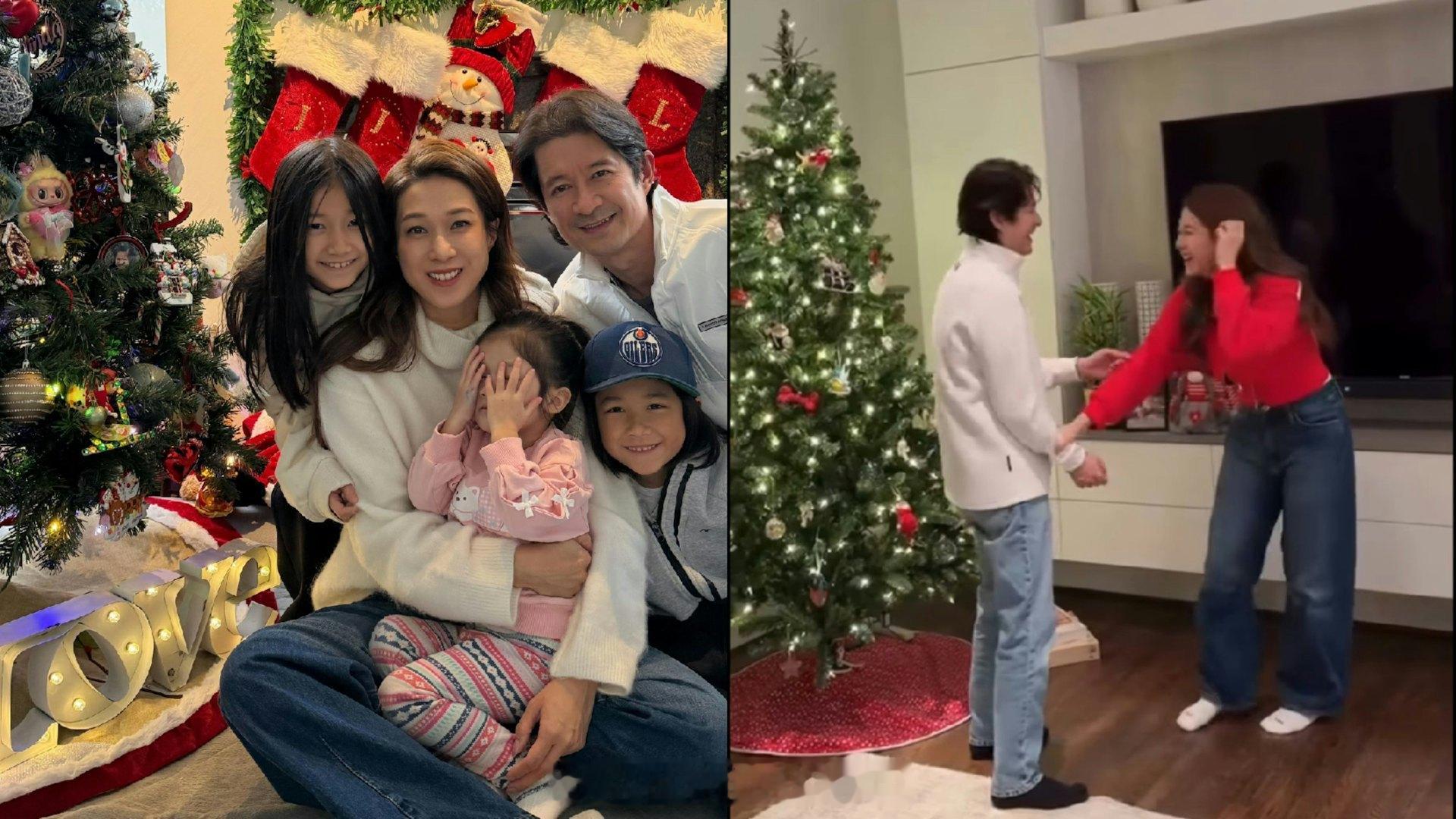 钟嘉欣圣诞节晒全家福力破婚变传闻　4000呎独立屋曝光布置温馨现年41岁的前TV