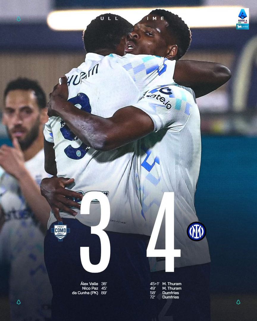 科莫迎戰國際米蘭，可以候選2026年最好睇嘅比賽。當費利斯同馬古斯杜林兩大主角，