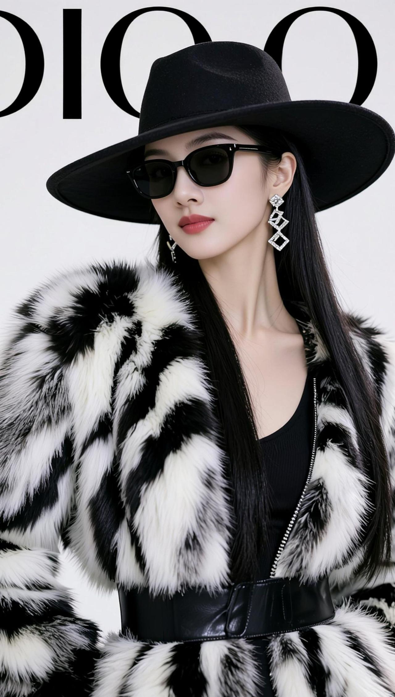 AI摩登皮草照随变ai随便玩氛围感美女轻奢风御姐气场