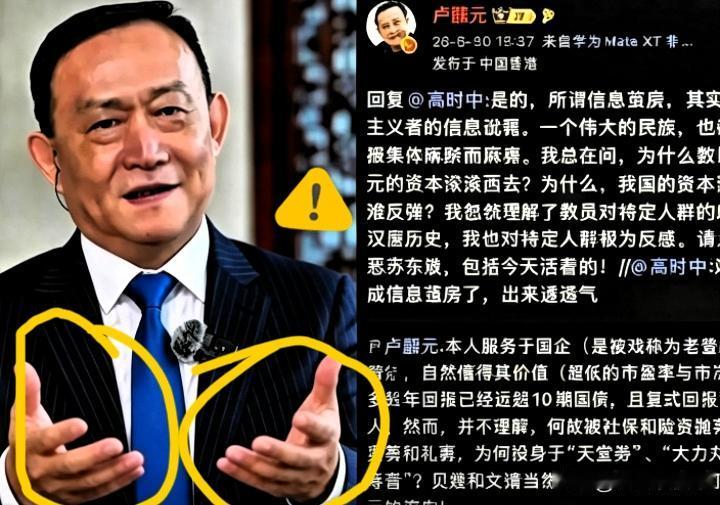 你的脑子，正在被谁投喂？卢麒元这回抛出的观点，真像是一记闷棍，敲得不少人脑