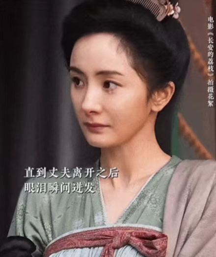 杨幂，用20秒的落泪，救了《长安的荔枝》杨幂在影版《长安的荔枝》中饰演李夫人，