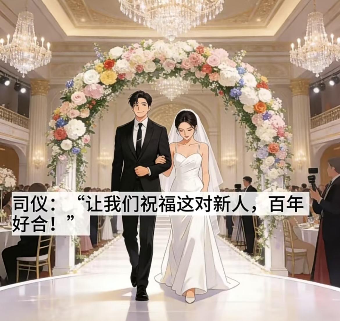 “结婚的时候，少开玩笑吧，这对多半是相亲的”[笑着哭][笑着哭]