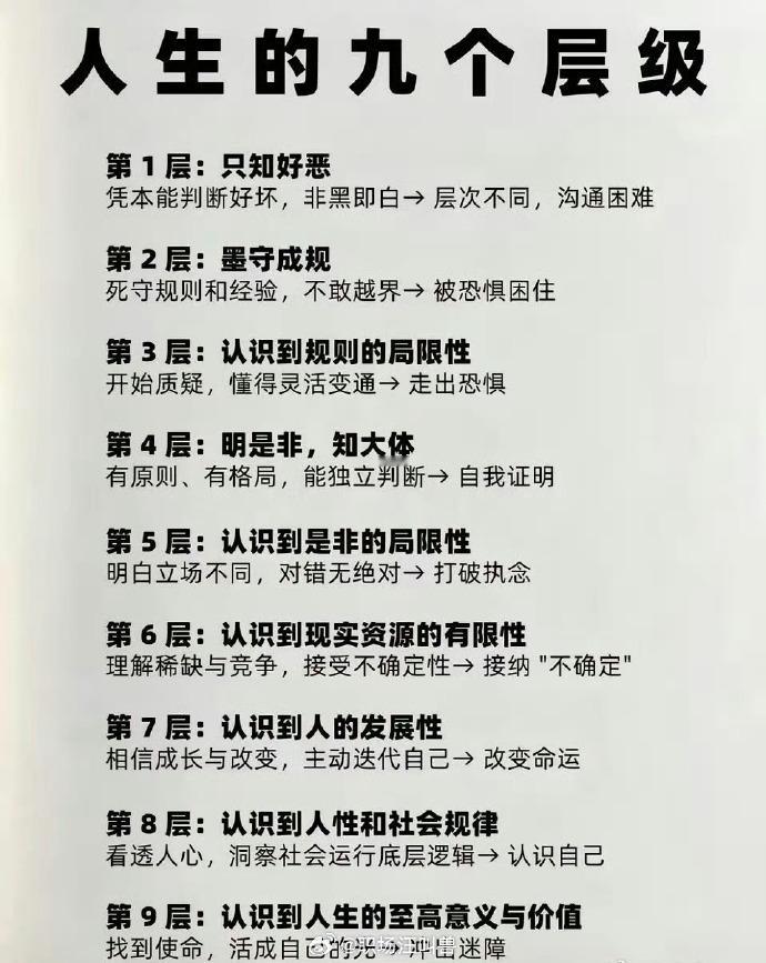 人生的九个层级