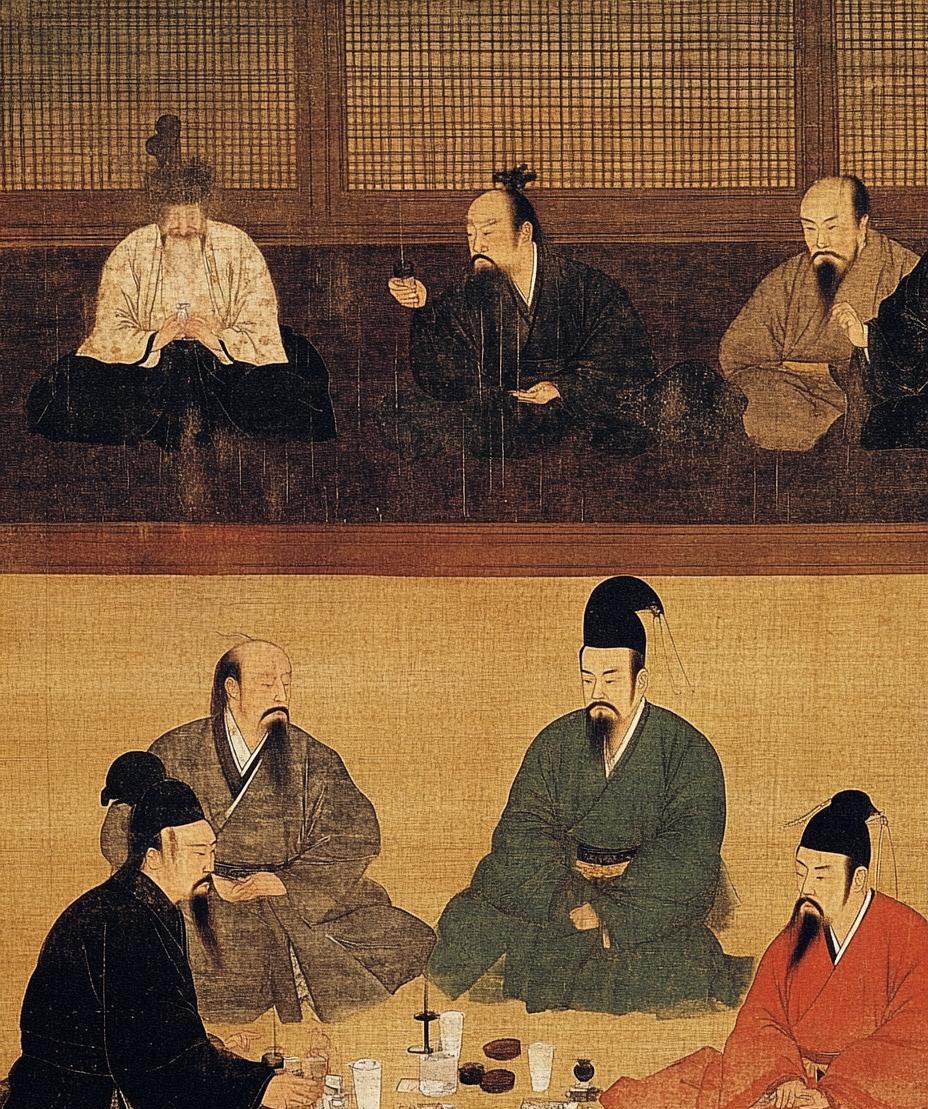 宋朝时，哪个年代不记得了，一次皇帝请客，群臣在皇家御花园喝酒；两个平时挺循规蹈