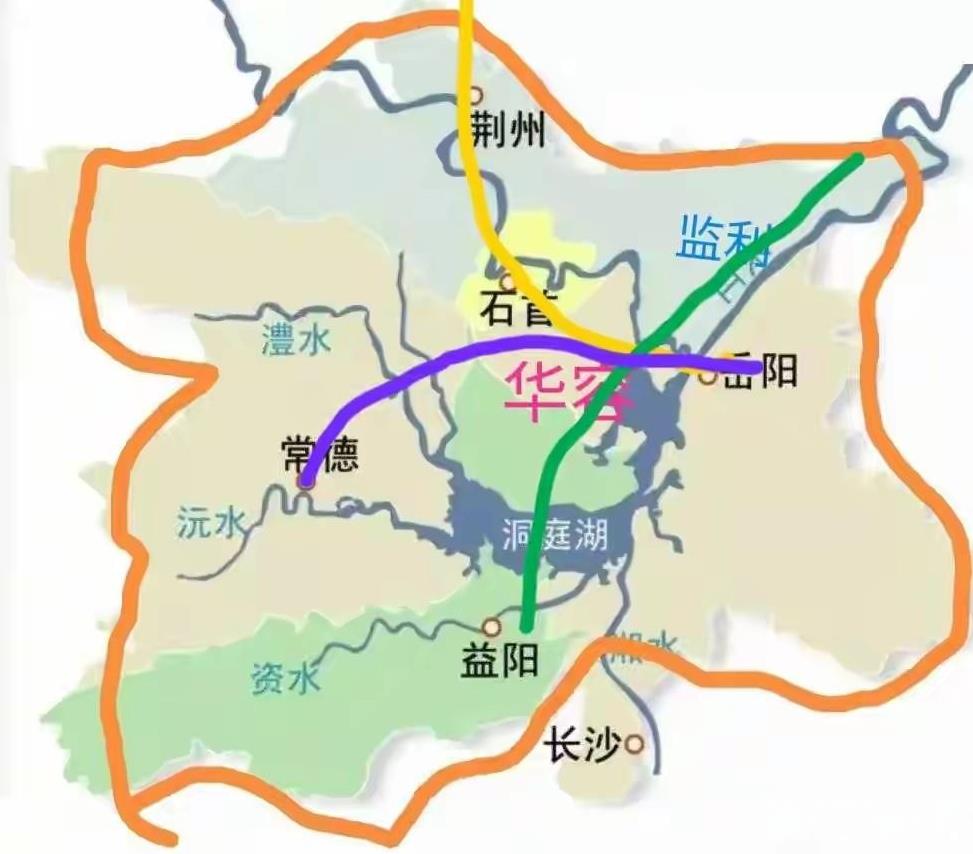 十五五规划中，洞庭湖江汉平原南部三条高铁将出现四个等级多个火车站，荆州华容成为最