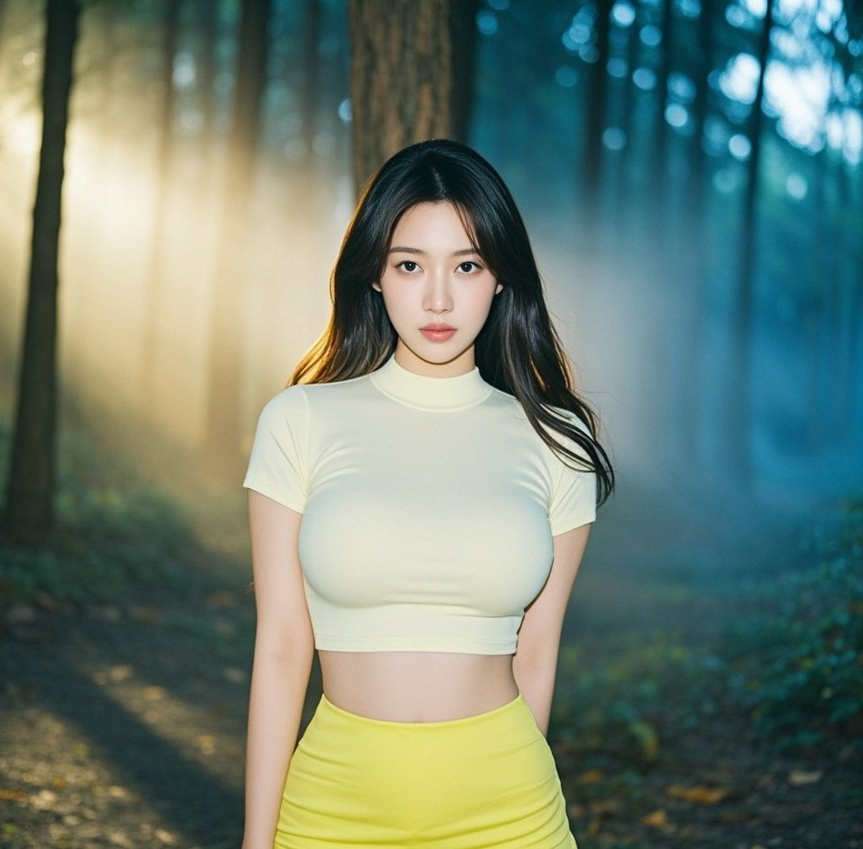 妩媚少妇身姿绰约，紧身装扮尽显健康美