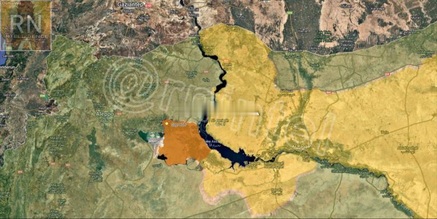 叙利亚局势的重大变化。几天前，库尔德人同意全面撤离阿勒颇省，并在失去阿勒颇的谢