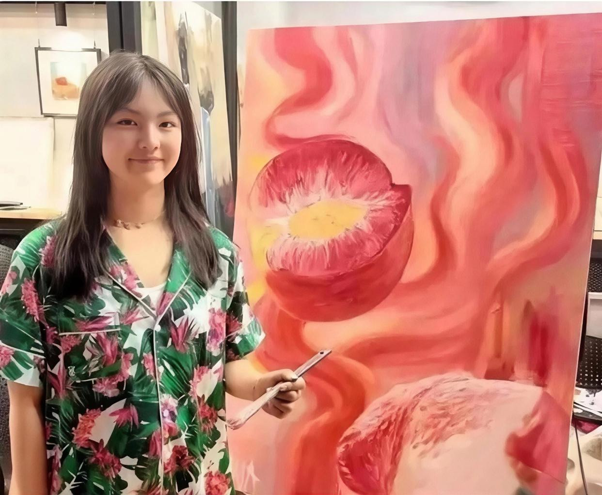 报应来了！还记得王诗龄这幅油画《桃子》吗？当时拍出了145万的天价！这幅画是一个