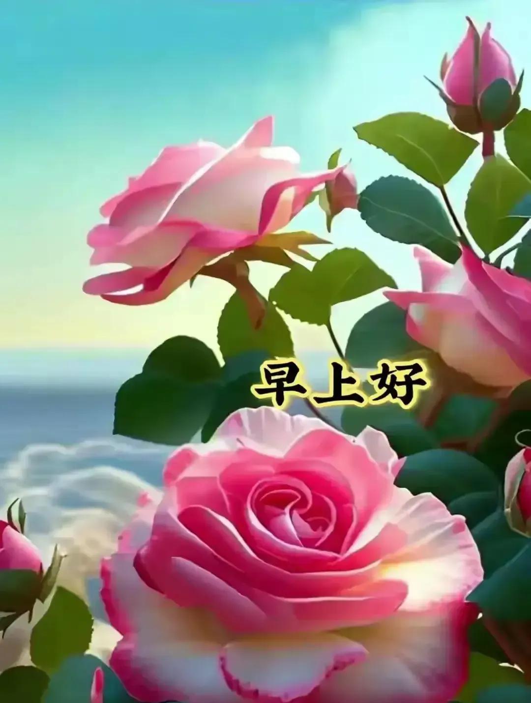 [玫瑰]早上好[玫瑰]🌞[玫瑰][比心]一朝又相逢，问候是永恒