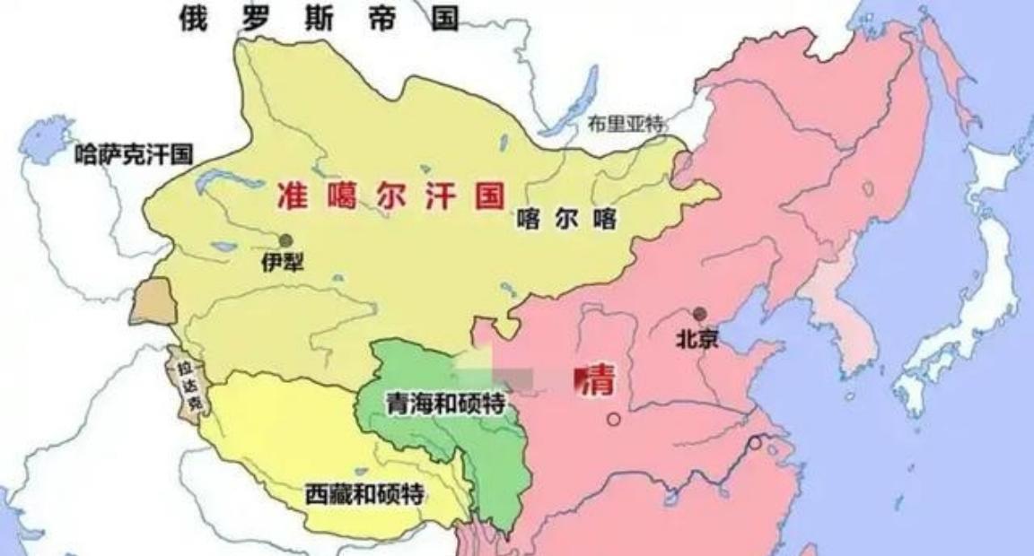 如果准噶尔不造反，那现在北疆很可能就是个独立的国家。准噶尔汗国是卫拉特蒙古的一