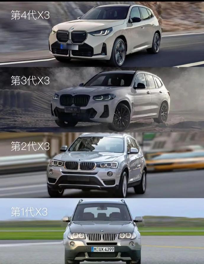 汽车历代宝马X3设计，哪一代宝马X3是你最喜欢的？
