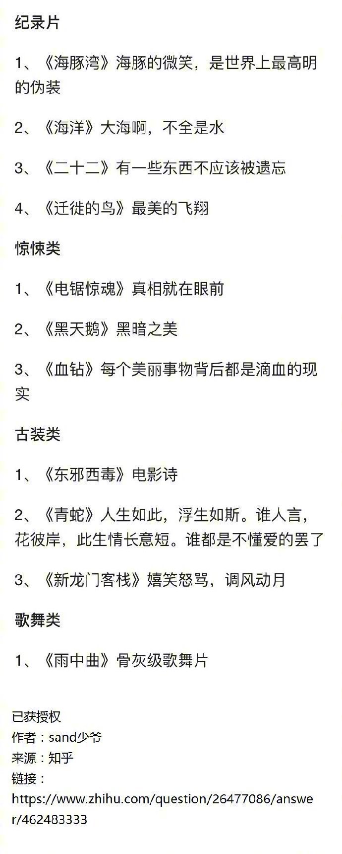 剧荒时有什么好看的电影？