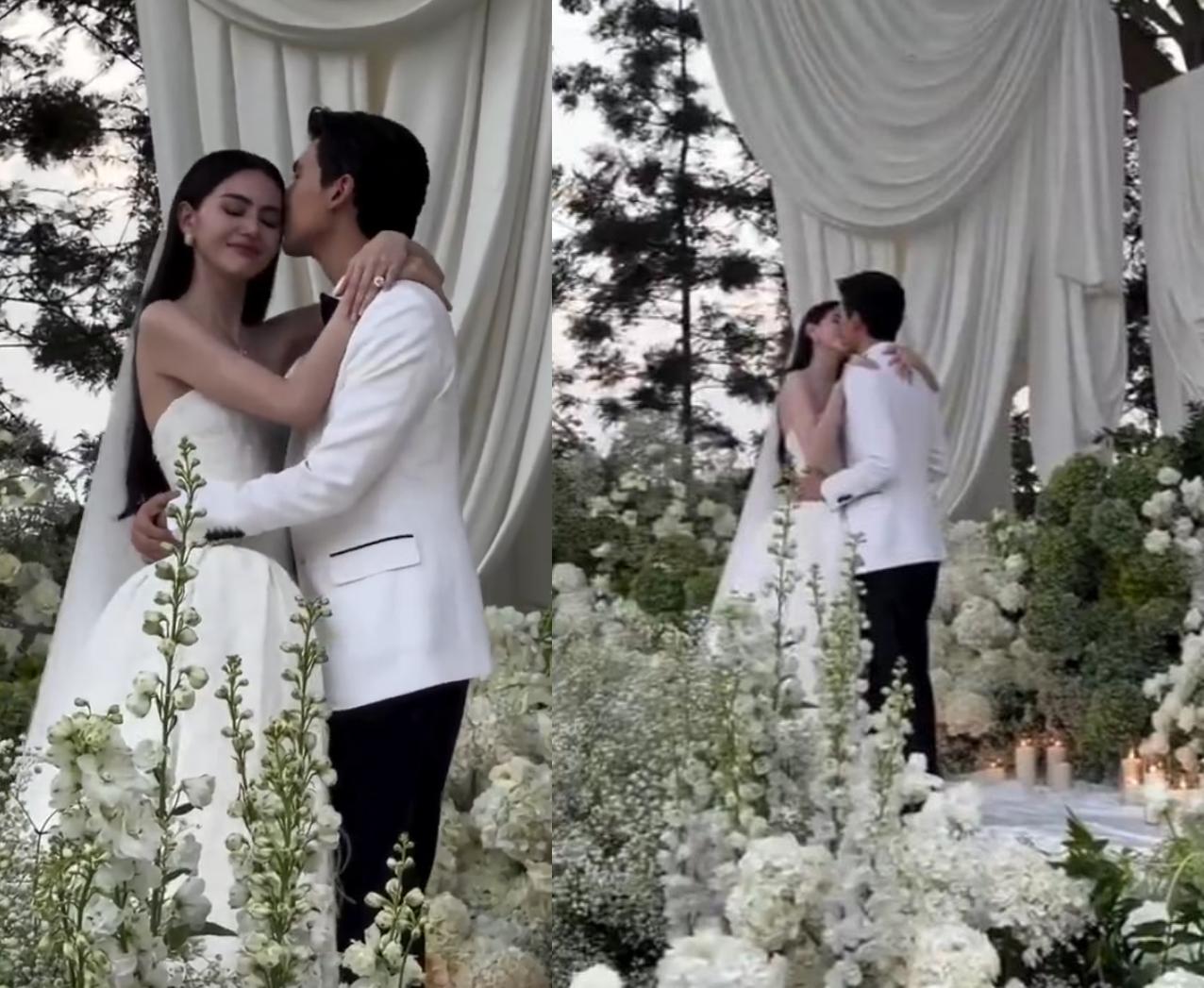 33岁浓颜系女星嫁大9岁男星！婚戒15克拉，买1800平方米土地建房，地契写女