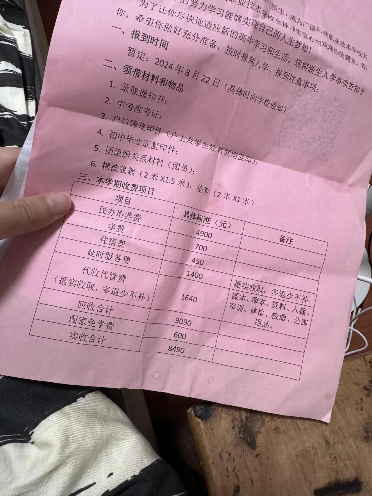 现在高中学费也是贵的离谱