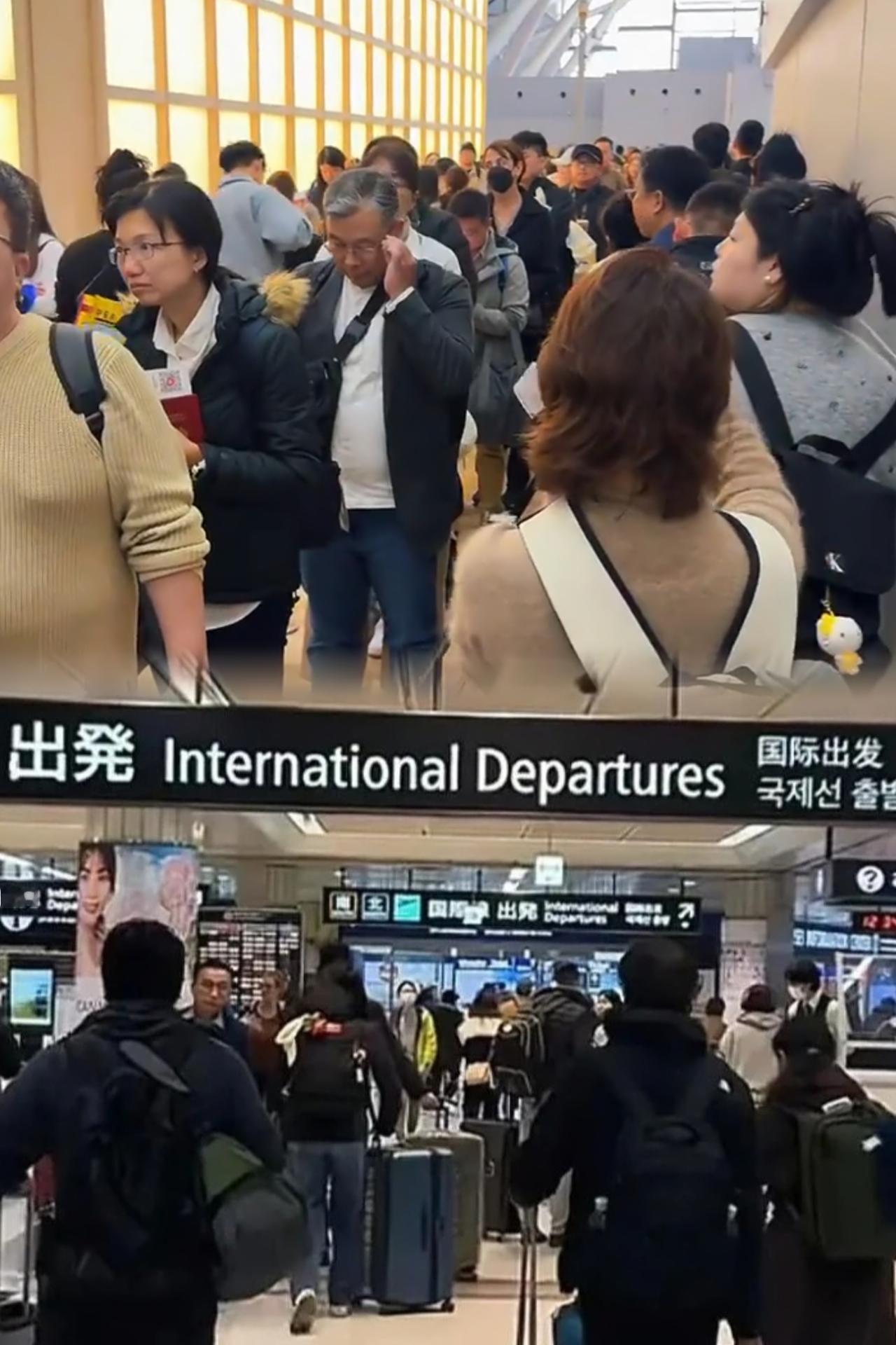 一些国人还真是"反骨"！就一定要到日本旅游吗？你看图片中的日本机场，都是