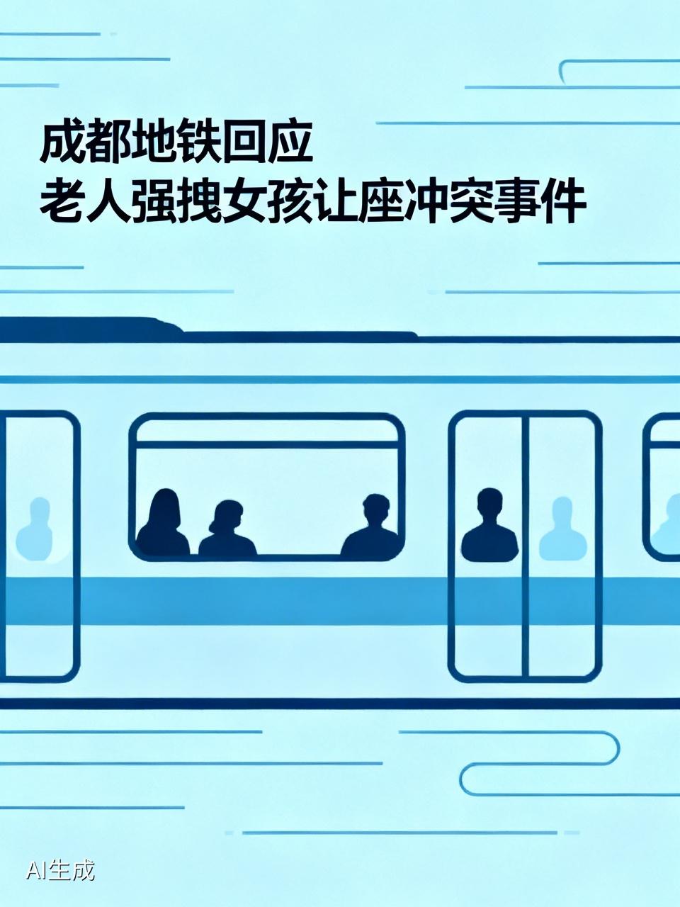 老人强拽女孩让座，与对方家长扭打，成都地铁回应近日，在成都地铁上发生了一起令人揪