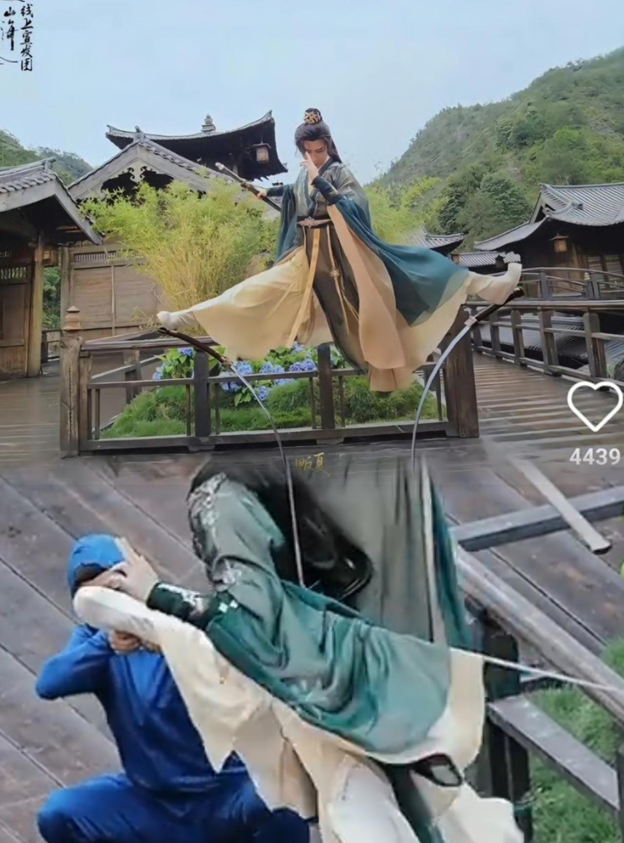 成毅的#赴山海#打戏被吹成“内娱第一人”，还把某个动作夸成“180度”，这波操