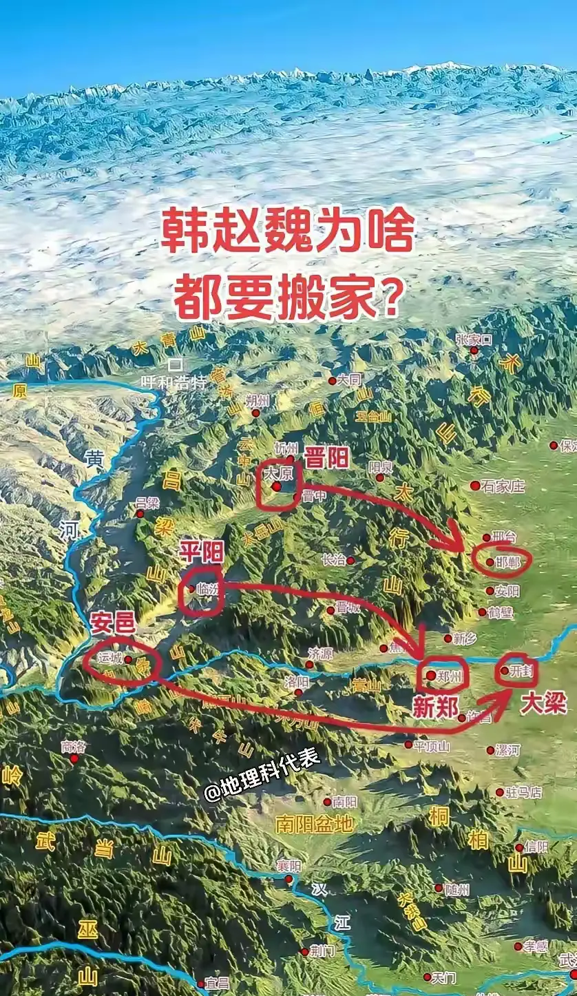 终于知道韩赵魏为啥要经常迁都？