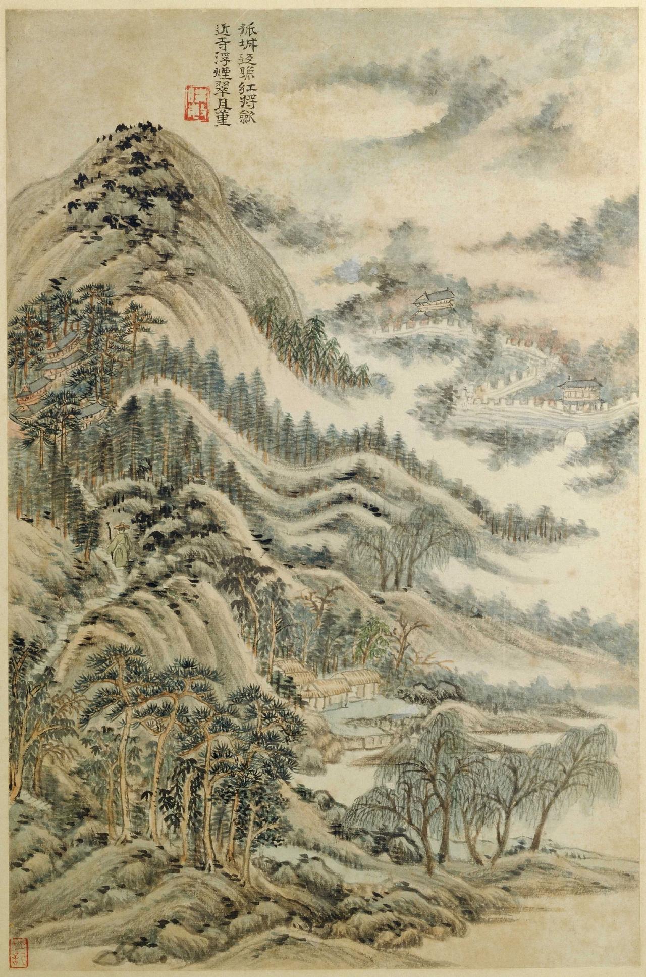 【74岁笔墨写尽杜诗风骨｜王时敏《杜甫诗意图》，清代山水的诗意巅峰】当千年杜诗