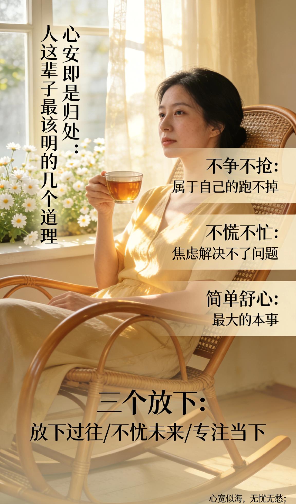 心安即是归处：人这辈子最该明白的几个道理你有没有发现，随着年龄渐长，越来越喜