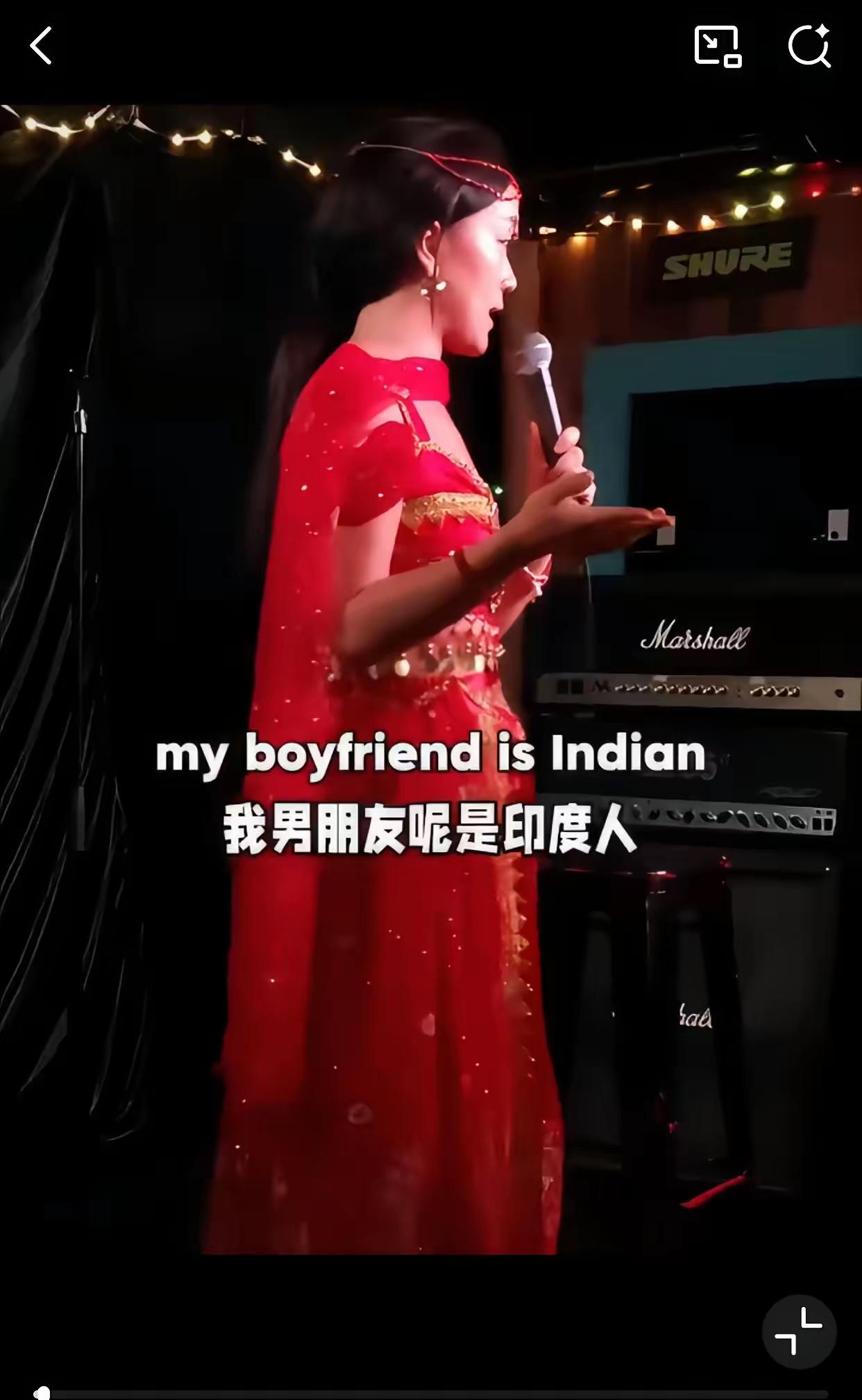 近日一位中国女子在说脱口秀中说，我的男朋友是一位印度人，但是我的父母是种族主义