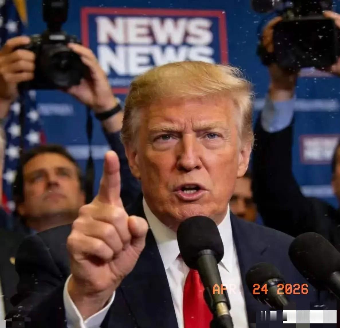 特朗普又放话了！4月24日，美国总统特朗普突然放话，对伊朗不想仓促行事，但军事