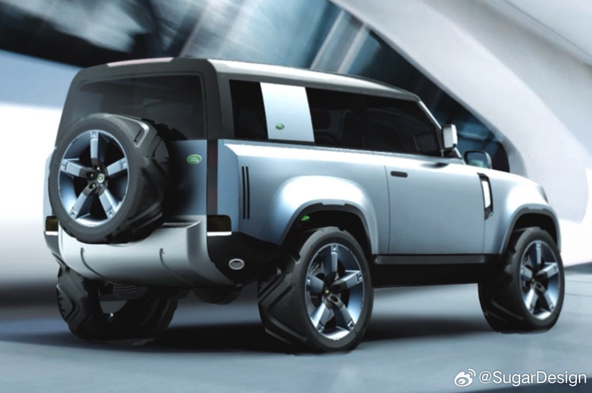 路虎卫士早期方案曝光！图1的侧面不错，很有老卫士的味道。还不快致敬一下🫡下手晚