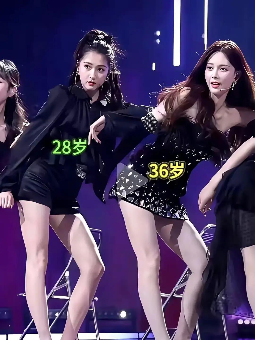 173cm关晓彤同框沈梦辰，腿直接赢麻了现场生图一出，满屏都在量腿长。关晓