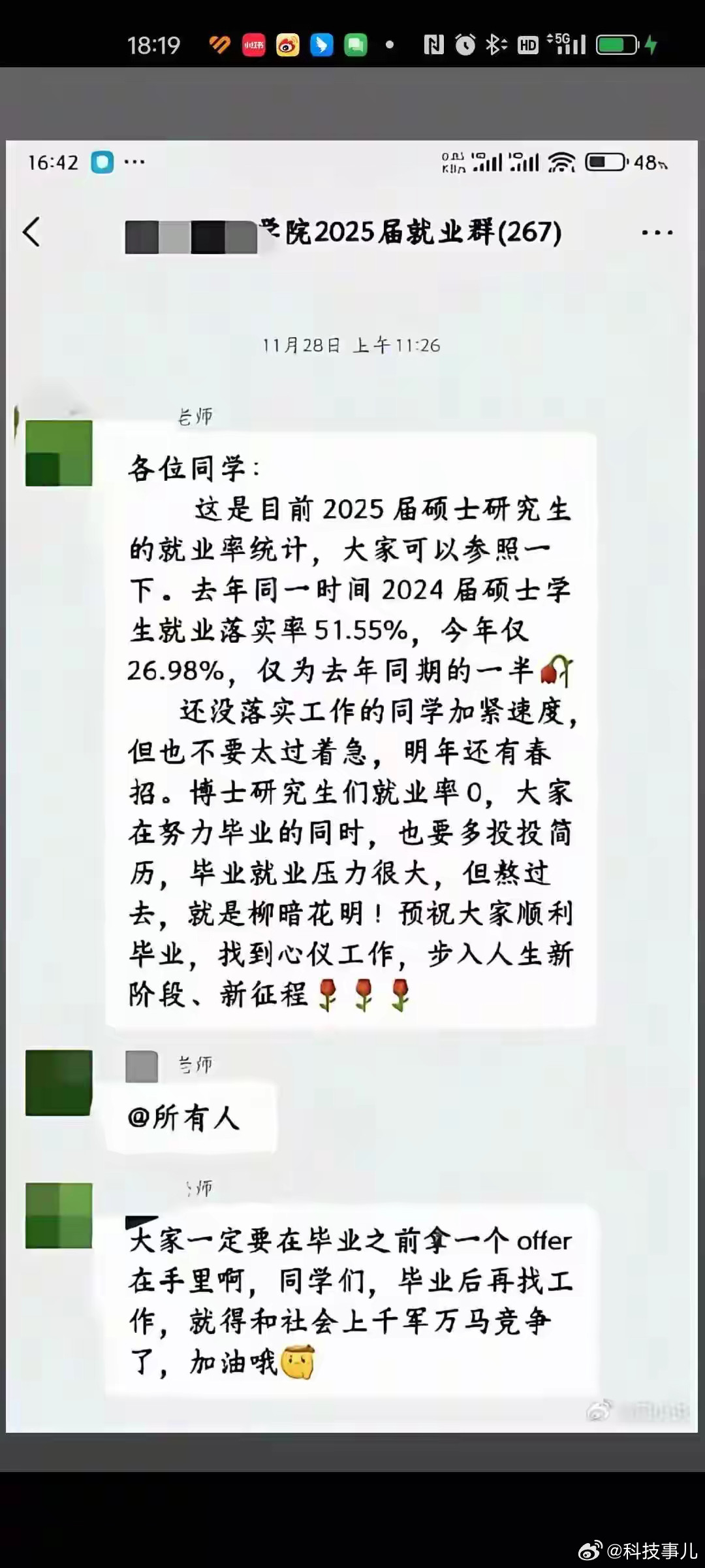 [doge][doge][doge]现在的就业率有点可怕啊，秋招结束时，硕士就业