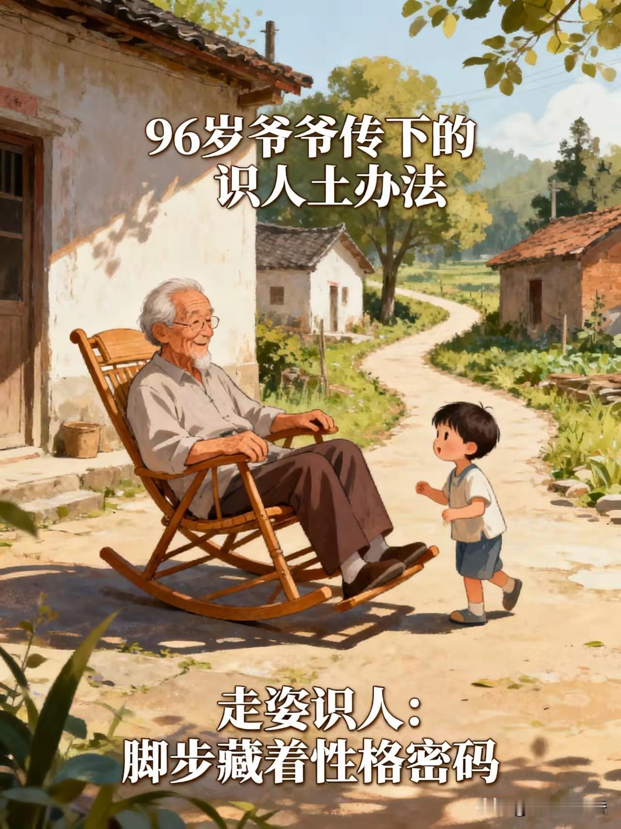 我爷爷活了96岁，他有个本事，看人奇准。他说：“看人不要看说话，说话可以骗人。你