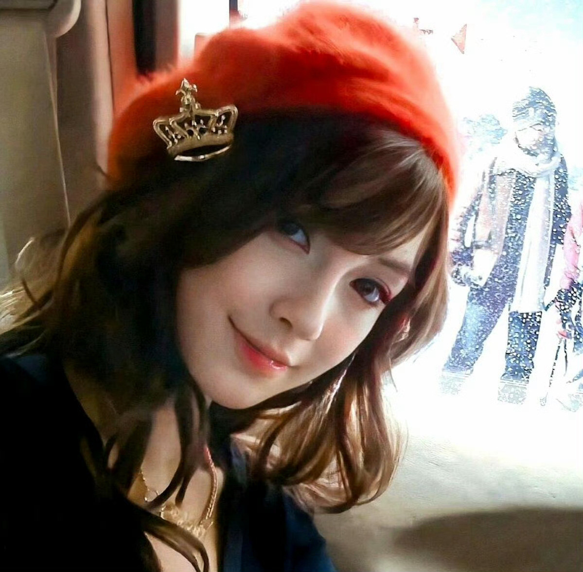 angelababy杨颖一组鼻姐头像分享好爽的一张脸
