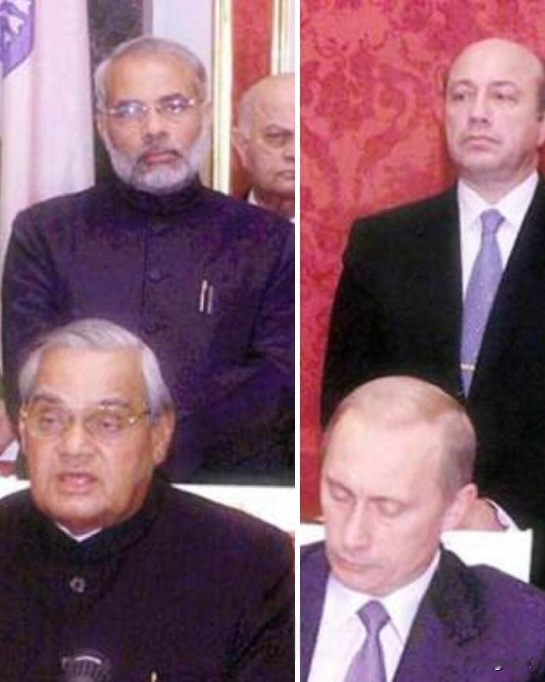 2001年，莫迪作为古吉拉特邦的一名部长，跟随当时的印度总理瓦杰帕伊访问俄罗斯。