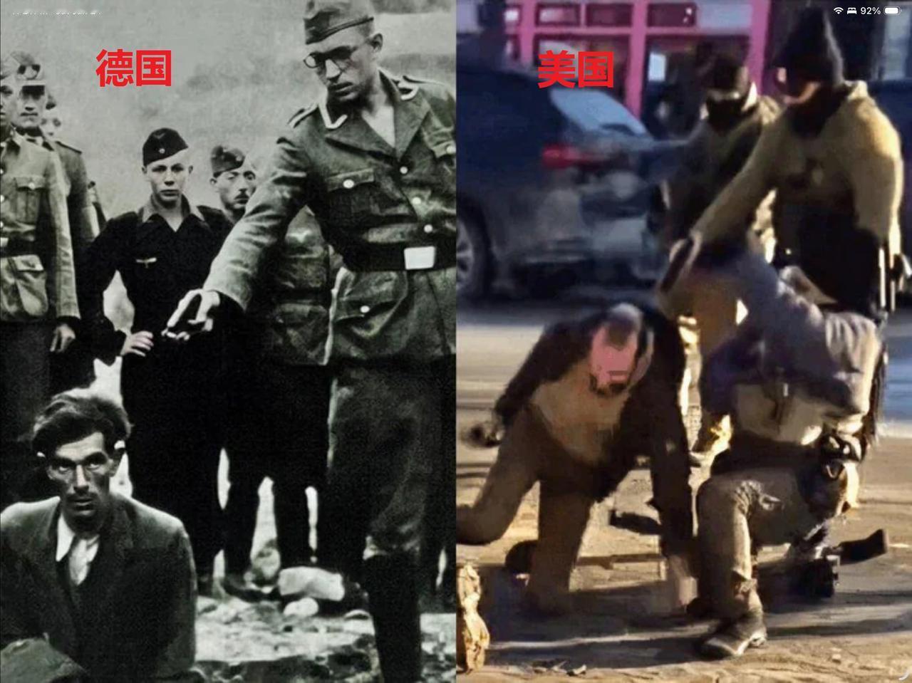 昨天ICE杀人姿势和小胡子时期的德国很像啊！这名被当街枪杀的男人叫ALEX，