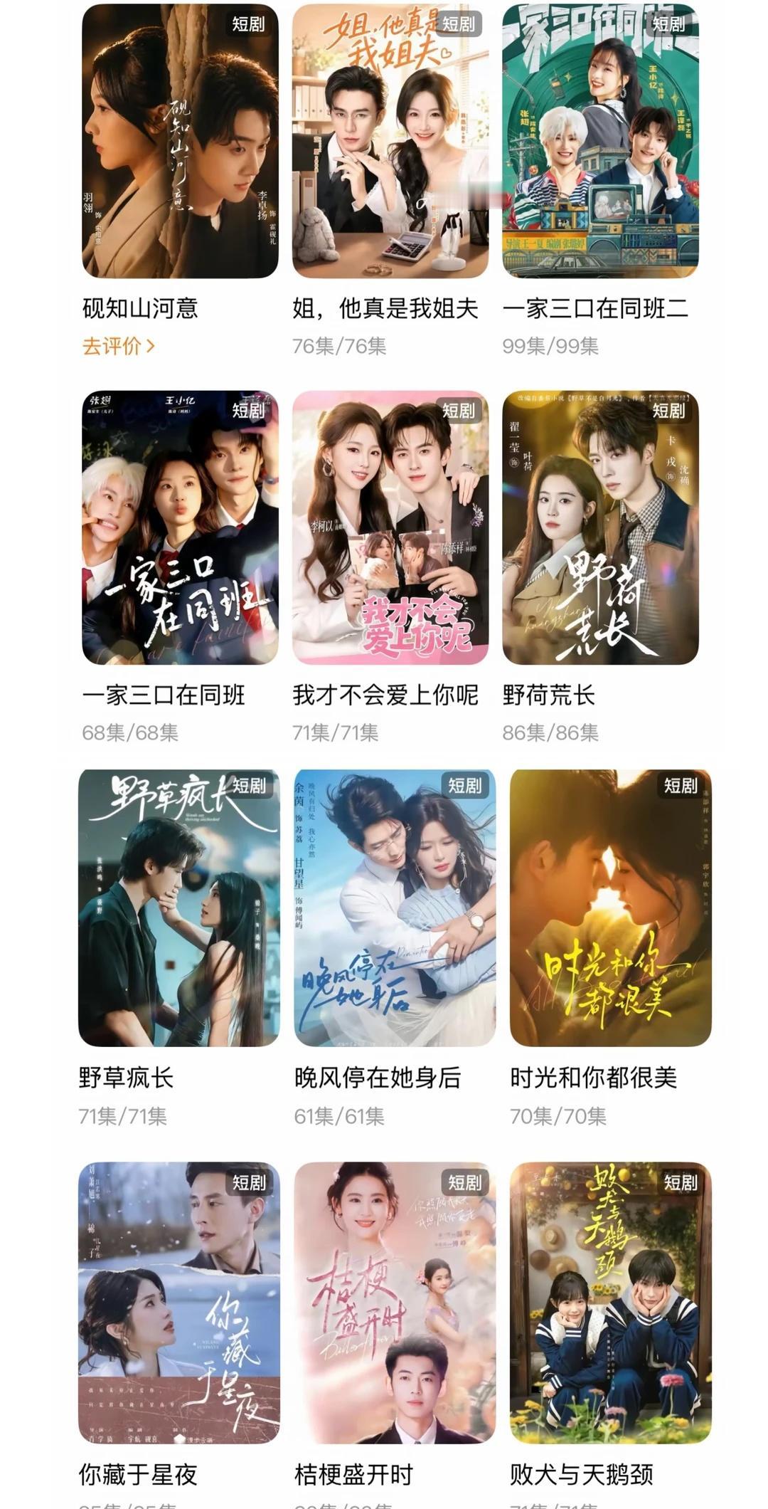 剧荒，求推荐短剧