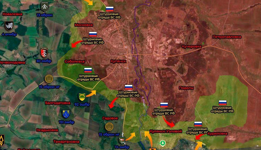 俄乌冲突2月17日，库皮扬斯克方向局势，简述。在杜韦奇纳亚地区，乌军出动数个破