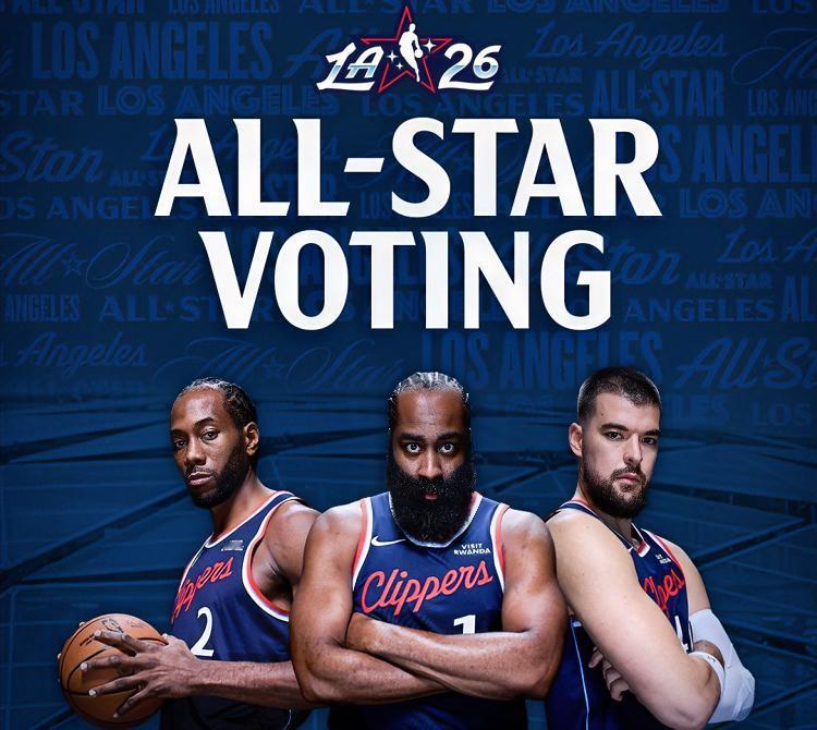 哈登：卡子哥，快船出海报给我、你，还有祖巴茨拉全明星票啦？？？小卡：可我们这战