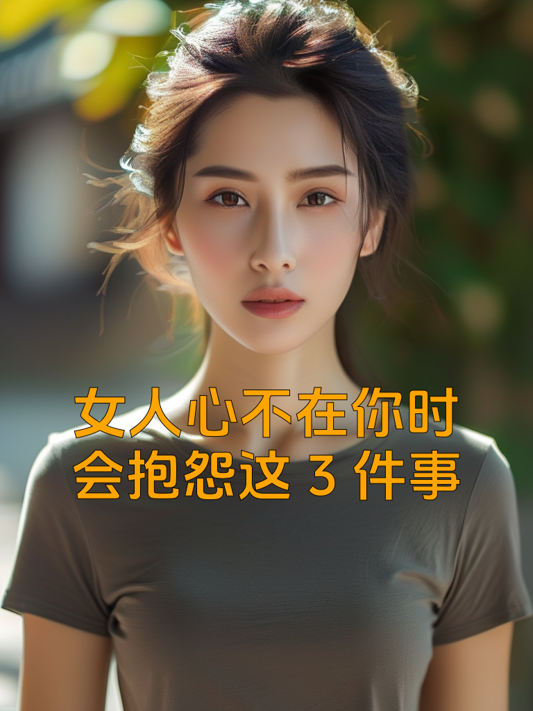 女人心不在你时，会抱怨这3件事