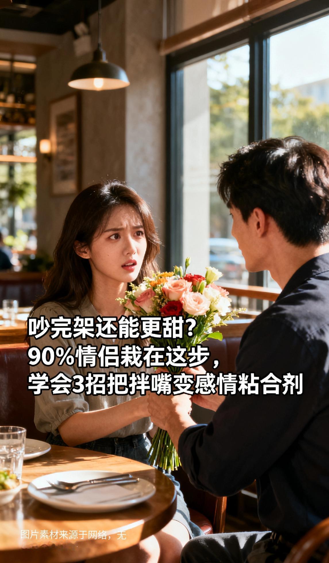 吵完架还能更甜？90%情侣栽在这步，学会3招把拌嘴变感情粘合剂别慌！你俩刚