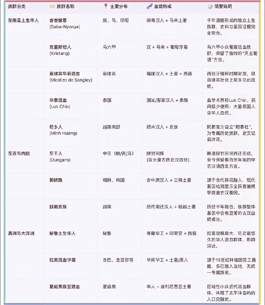 兼有中华血统的境外民旅