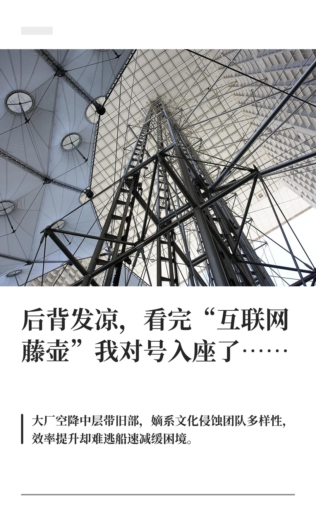 “互联网藤壶”这个词为什么突然火了
